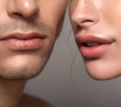 man and woman both with dermal fillers by Emma J