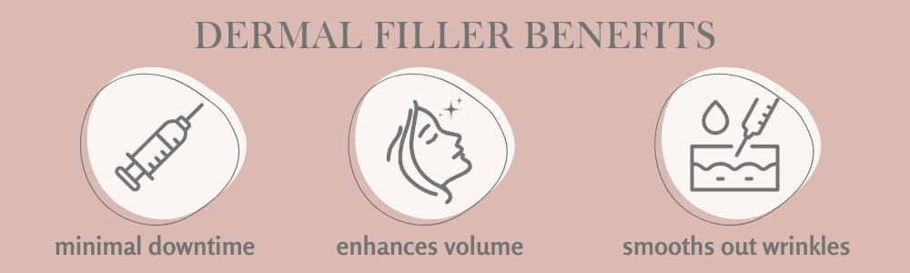 benefits of dermal fillers infographic