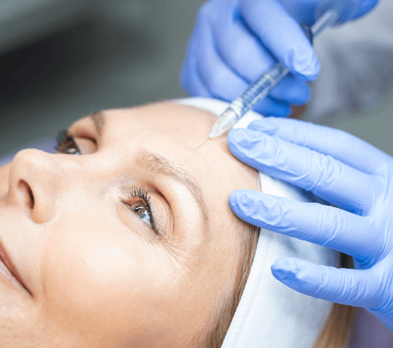 Woman getting dermal fillers with Emma J in Inverness